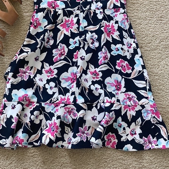 Banana Republic Floral Ruffle Wrap Racerback Dress - Picture 8 of 10